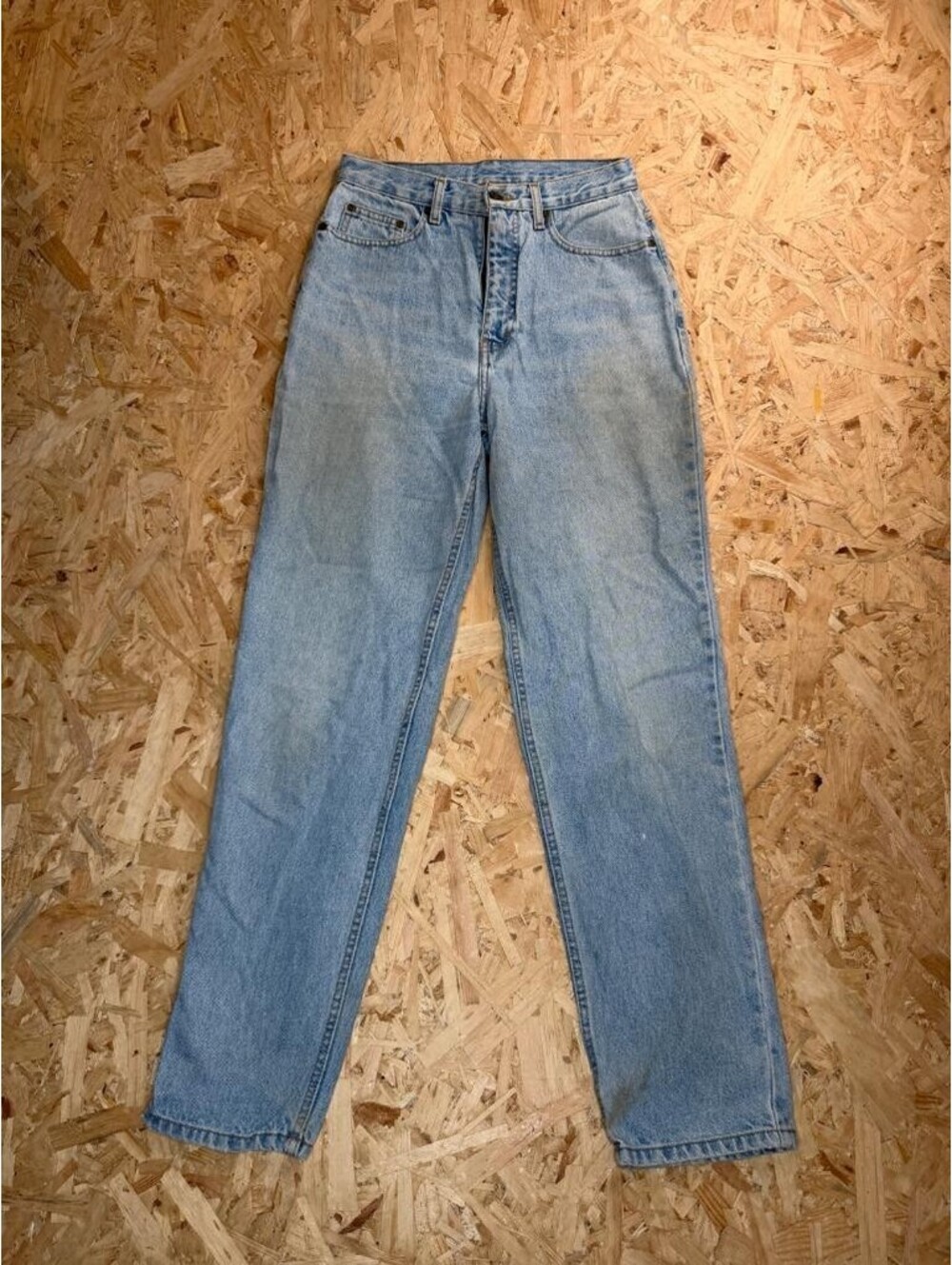 Vintage Newport News Jeanology High Rise Mom Jeans Womens Size 8 Light Wash